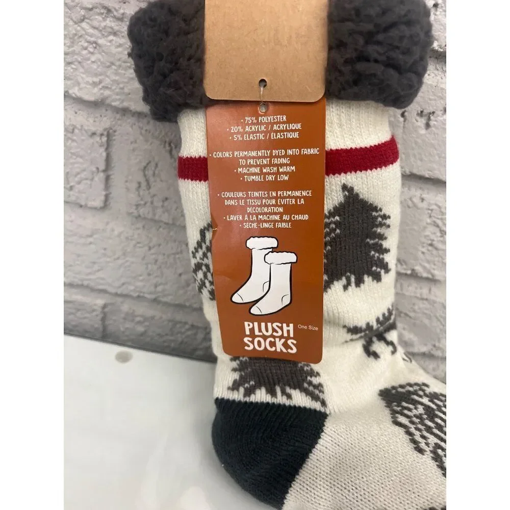 Lazy Ones Take A Hike Plush Socks One Size